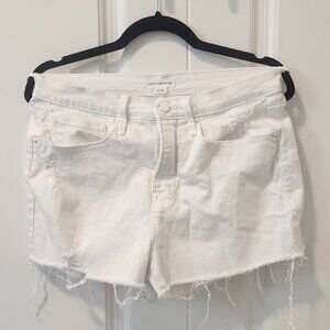 Good American White Jean Shorts